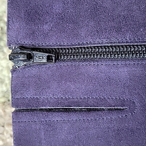 Via Spiga Purple suede boots made in Italy sz 7 - Picture 5 of 10